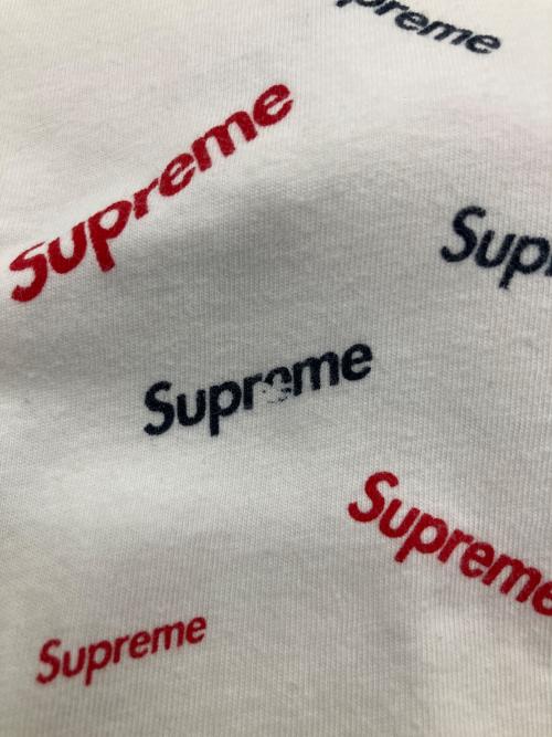 SUPREME（シュプリーム）SUPREME (シュプリーム) 半袖カットソー ホワイト×ネイビー サイズ:Lの古着・服飾アイテム