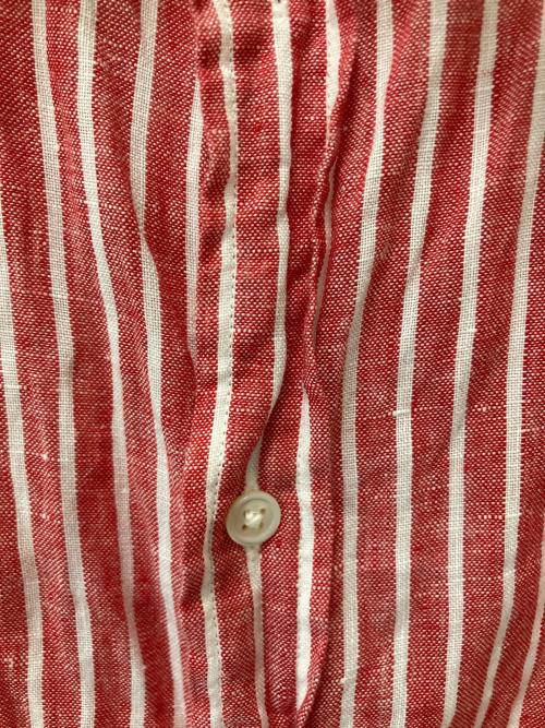 POLO RALPH LAUREN（ポロ・ラルフローレン）POLO RALPH LAUREN (ポロ・ラルフローレン) 長袖シャツ レッド×ホワイト サイズ:Mの古着・服飾アイテム