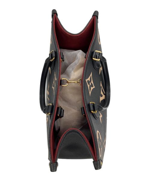 LOUIS VUITTON（ルイ ヴィトン）LOUIS VUITTON (ルイ ヴィトン) オンザゴーMM ブラック×ベージュの古着・服飾アイテム
