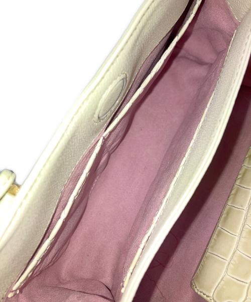 LEATHER JEWELS（レザージュエルズ）LEATHER JEWELS (レザージュエルズ) 2WAYショルダーバッグ ホワイトの古着・服飾アイテム