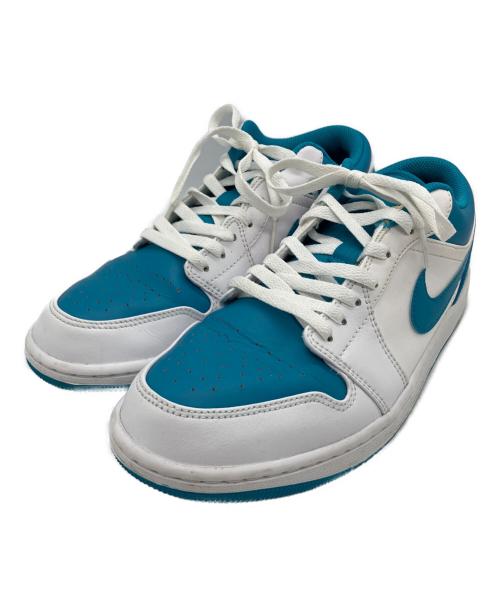 NIKE（ナイキ）NIKE (ナイキ) AIR JORDAN 1 LOW ホワイト×ブルー サイズ:２７cmの古着・服飾アイテム