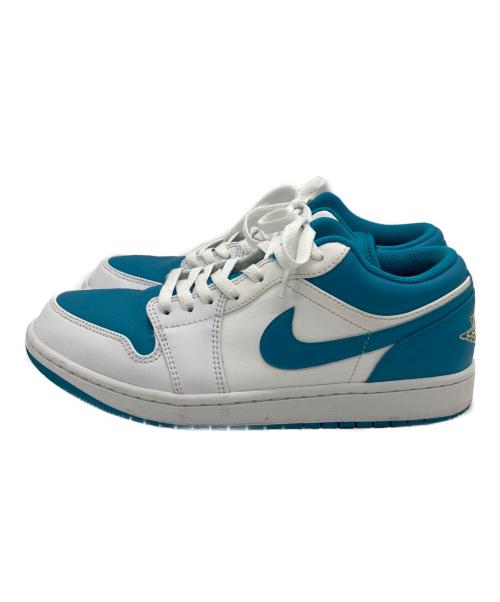 NIKE（ナイキ）NIKE (ナイキ) AIR JORDAN 1 LOW ホワイト×ブルー サイズ:２７cmの古着・服飾アイテム