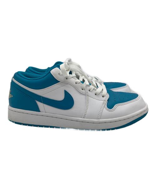 NIKE（ナイキ）NIKE (ナイキ) AIR JORDAN 1 LOW ホワイト×ブルー サイズ:２７cmの古着・服飾アイテム