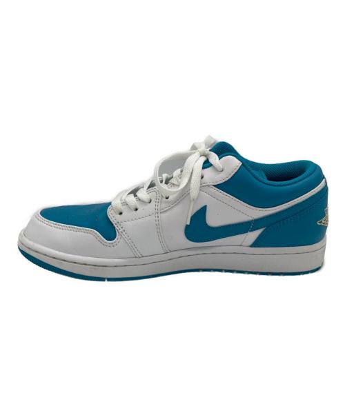 NIKE（ナイキ）NIKE (ナイキ) AIR JORDAN 1 LOW ホワイト×ブルー サイズ:２７cmの古着・服飾アイテム