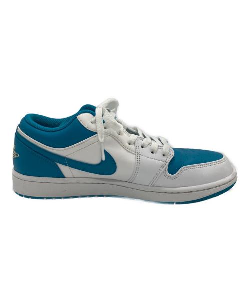 NIKE（ナイキ）NIKE (ナイキ) AIR JORDAN 1 LOW ホワイト×ブルー サイズ:２７cmの古着・服飾アイテム