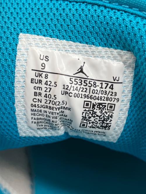NIKE（ナイキ）NIKE (ナイキ) AIR JORDAN 1 LOW ホワイト×ブルー サイズ:２７cmの古着・服飾アイテム