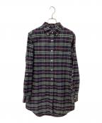 FRED PERRYフレッドペリー）の古着「シャツワンピース」｜ブラック×グリーン