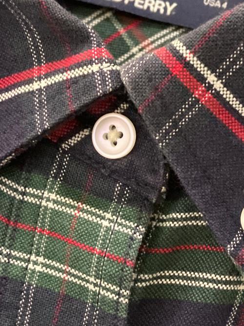 FRED PERRY（フレッドペリー）FRED PERRY (フレッドペリー) シャツワンピース ブラック×グリーン サイズ:36の古着・服飾アイテム
