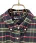 中古・古着 FRED PERRY (フレッドペリー) シャツワンピース ブラック×グリーン サイズ:36：5000円