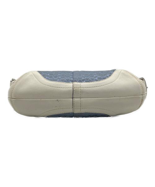 COACH（コーチ）COACH (コーチ) ワンショルダーバッグ ブルー×ホワイトの古着・服飾アイテム
