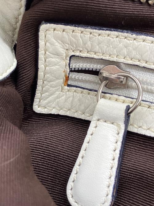 COACH（コーチ）COACH (コーチ) ワンショルダーバッグ ブルー×ホワイトの古着・服飾アイテム