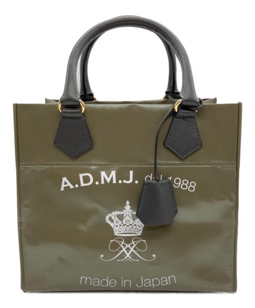 A.D.M.J.（エーディーエムジェイ）A.D.M.J. (エーディーエムジェイ) ハンドバッグ オリーブの古着・服飾アイテム