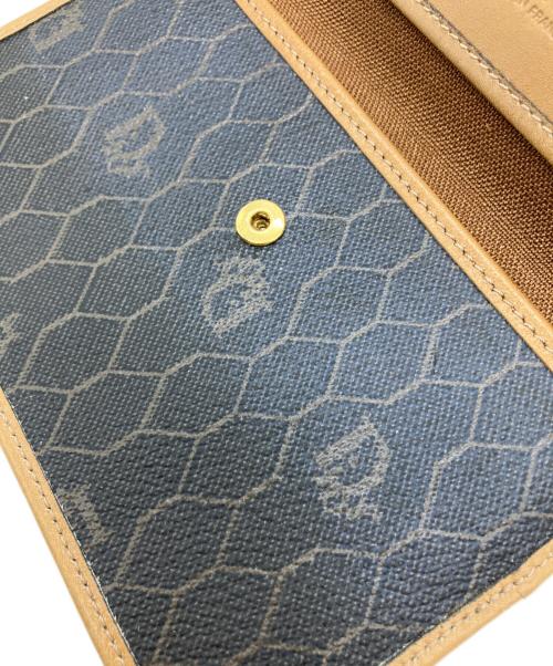 Christian Dior（クリスチャン ディオール）Christian Dior (クリスチャン ディオール) フラットポーチ　ハニカム ブラウンの古着・服飾アイテム