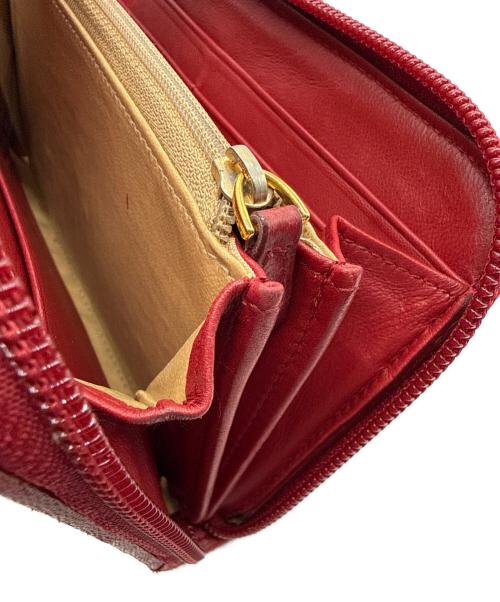 BOTTEGA VENETA（ボッテガベネタ）BOTTEGA VENETA (ボッテガベネタ) ラウンドファスナー財布 レッドの古着・服飾アイテム