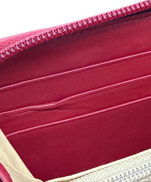 BOTTEGA VENETA（ボッテガベネタ）BOTTEGA VENETA (ボッテガベネタ) ラウンドファスナー財布 レッドの古着・服飾アイテム