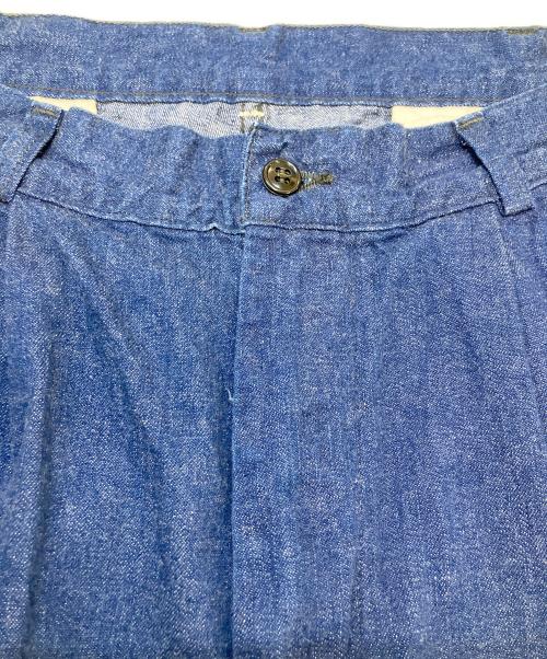 orSlow（オアスロウ）orSlow (オアスロウ) TWO TUCK DENIM WIDE TROUSERS ワンウォッシュ サイズ:3 未使用品の古着・服飾アイテム