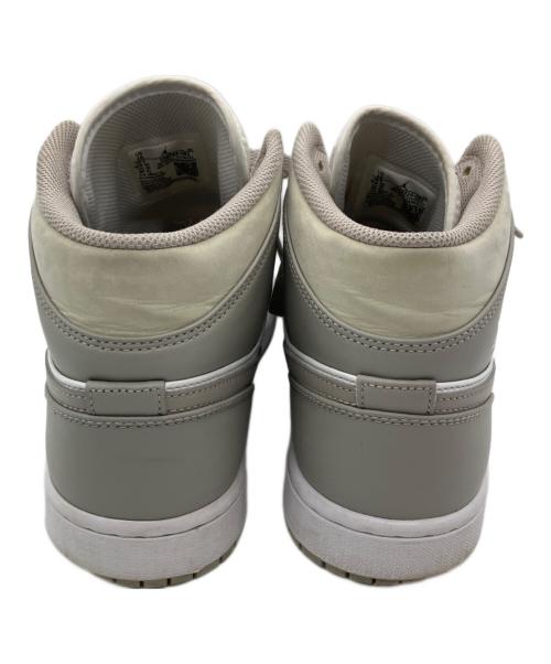NIKE（ナイキ）NIKE (ナイキ) AIR JORDAN 1 MID ホワイト×グレー サイズ:28cmの古着・服飾アイテム