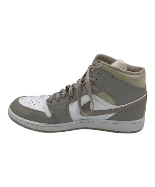 NIKE（ナイキ）NIKE (ナイキ) AIR JORDAN 1 MID ホワイト×グレー サイズ:28cmの古着・服飾アイテム