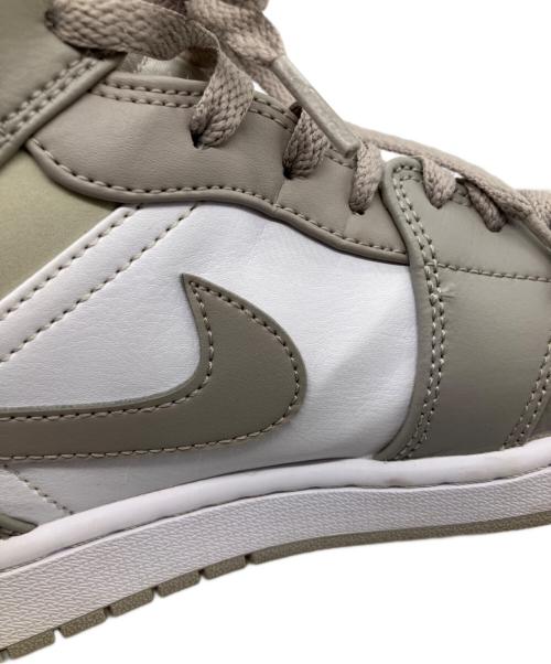 NIKE（ナイキ）NIKE (ナイキ) AIR JORDAN 1 MID ホワイト×グレー サイズ:28cmの古着・服飾アイテム