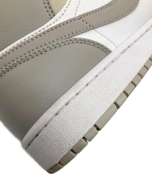 NIKE（ナイキ）NIKE (ナイキ) AIR JORDAN 1 MID ホワイト×グレー サイズ:28cmの古着・服飾アイテム