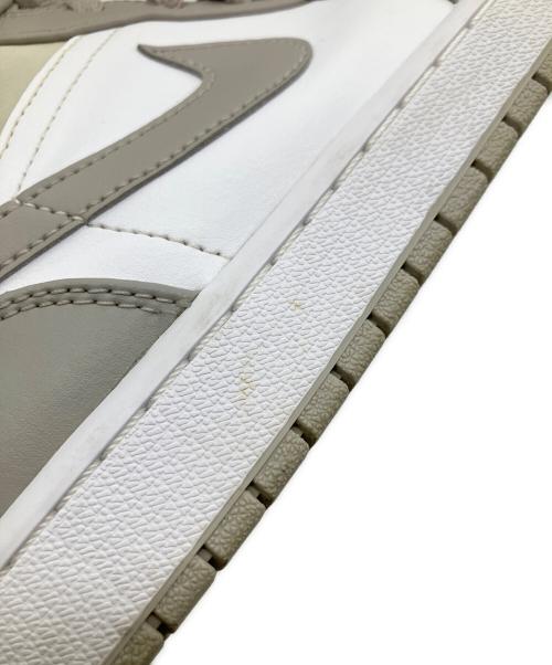 NIKE（ナイキ）NIKE (ナイキ) AIR JORDAN 1 MID ホワイト×グレー サイズ:28cmの古着・服飾アイテム