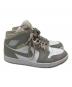 中古・古着 NIKE (ナイキ) AIR JORDAN 1 MID ホワイト×グレー サイズ:28cm：9000円
