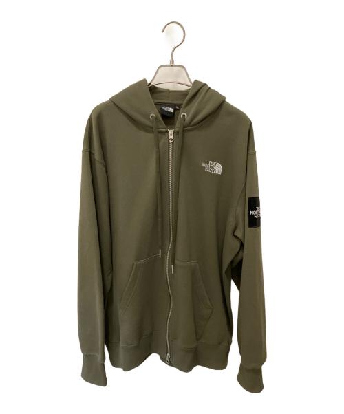 THE NORTH FACE（ザ ノース フェイス）THE NORTH FACE (ザ ノース フェイス) Square Logo Full Zip グリーン サイズ:XLの古着・服飾アイテム