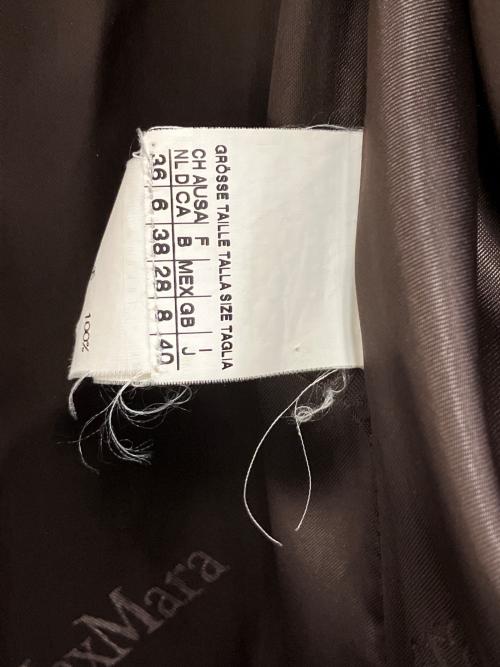 MaxMara（マックスマーラ）MaxMara (マックスマーラ) ウールコート ブラウン サイズ:40の古着・服飾アイテム