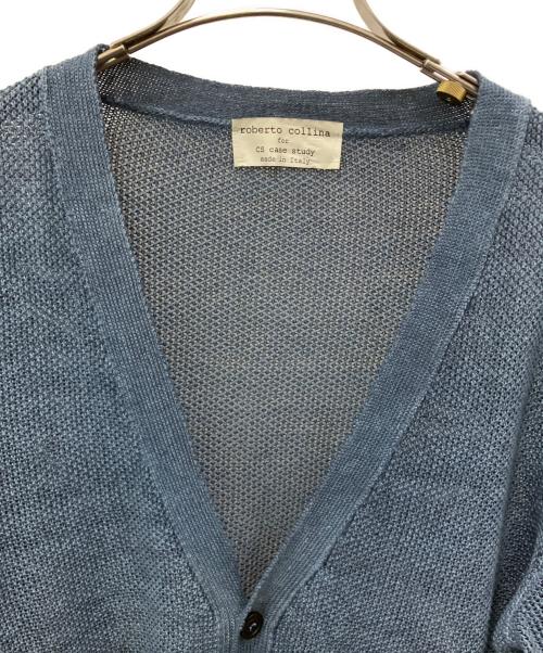ROBERTO COLLINA（ロベルトコリーナ）ROBERTO COLLINA (ロベルトコリーナ) 薄手カーディガン ブルー サイズ:不明の古着・服飾アイテム