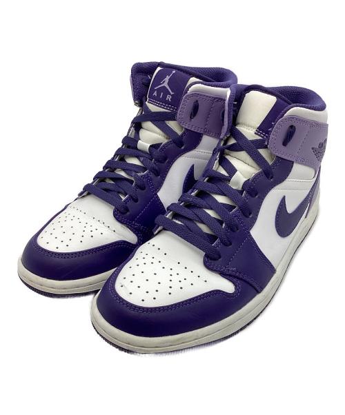 NIKE（ナイキ）NIKE (ナイキ) Air Jordan 1 Mid Sky J Purple ホワイト×パー サイズ:US8.5の古着・服飾アイテム