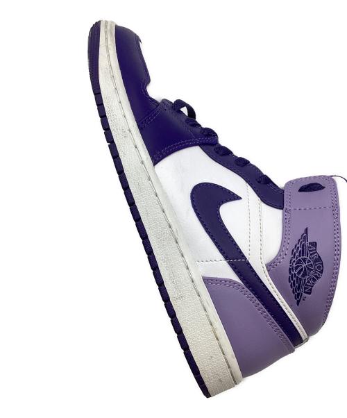 NIKE（ナイキ）NIKE (ナイキ) Air Jordan 1 Mid Sky J Purple ホワイト×パー サイズ:US8.5の古着・服飾アイテム