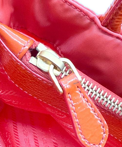 PRADA（プラダ）PRADA (プラダ) ナイロントートバッグ レッドの古着・服飾アイテム