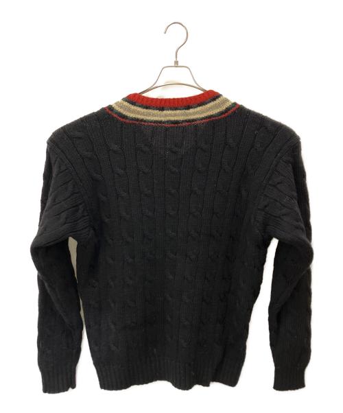 POLO RALPH LAUREN（ポロ・ラルフローレン）POLO RALPH LAUREN (ポロ・ラルフローレン) 厚手ニット ブラック サイズ:Lの古着・服飾アイテム