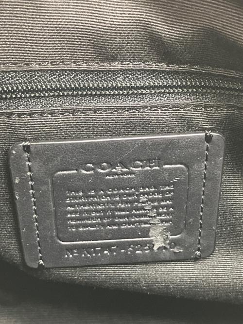 COACH（コーチ）COACH (コーチ) 2WAYバッグ ブラック×ブラウンの古着・服飾アイテム