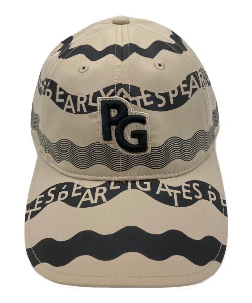 PEARLY GATES（パーリーゲイツ）PEARLY GATES (パーリーゲイツ) キャップ ベージュ×ブラック サイズ:Free 未使用品の古着・服飾アイテム