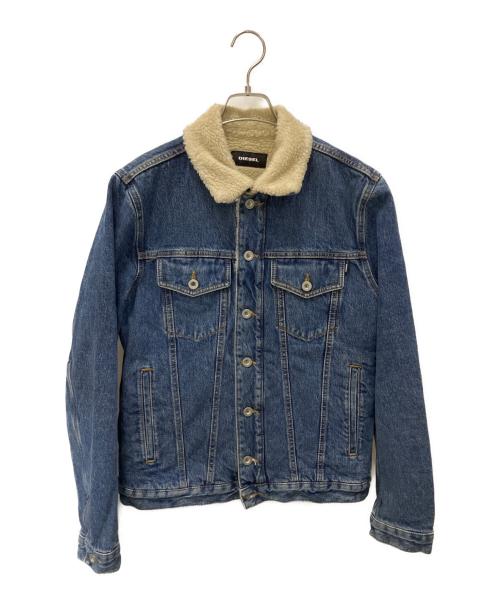 DIESEL（ディーゼル）DIESEL (ディーゼル) ボアデニムジャケット インディゴ サイズ:Sの古着・服飾アイテム