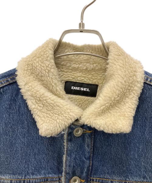 DIESEL（ディーゼル）DIESEL (ディーゼル) ボアデニムジャケット インディゴ サイズ:Sの古着・服飾アイテム