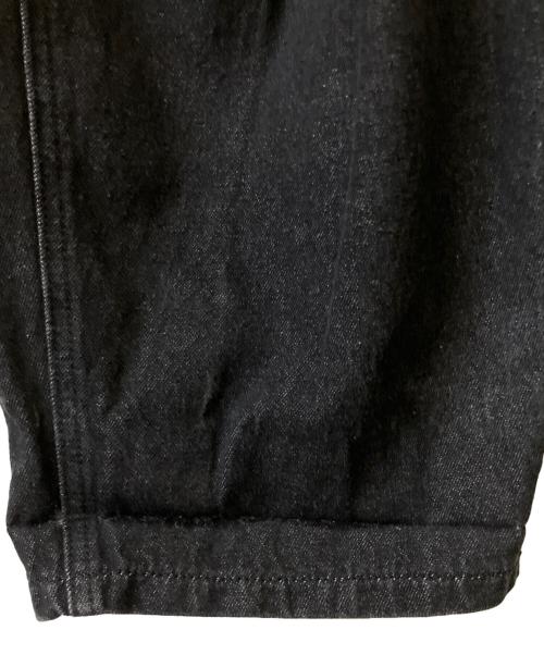 FASHIRU（ファシル）FASHIRU (ファシル) ARULLE (アリュール) タックワイドデニムパンツ ブラック サイズ:1の古着・服飾アイテム
