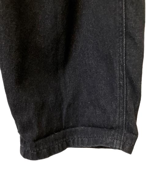 FASHIRU（ファシル）FASHIRU (ファシル) ARULLE (アリュール) タックワイドデニムパンツ ブラック サイズ:1の古着・服飾アイテム
