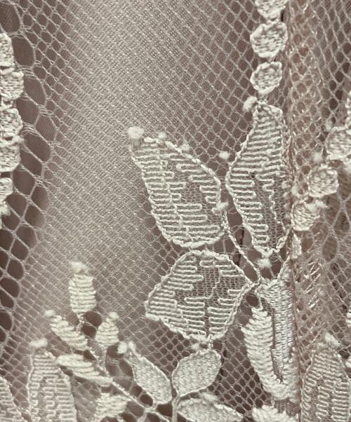 Snidel（スナイデル）Snidel (スナイデル) パフレースドレス ピンク サイズ:FREEの古着・服飾アイテム