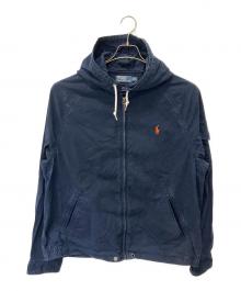 POLO RALPH LAUREN（ポロ・ラルフローレン）の古着「フーデッドジャケット」｜ネイビー
