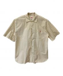 DANTON（ダントン）の古着「半袖シャツ」｜ホワイト×ベージュ