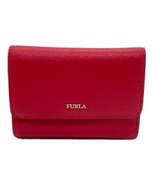 FURLA（フルラ）の古着「バビロンSトリフォールドウォレット」｜レッド