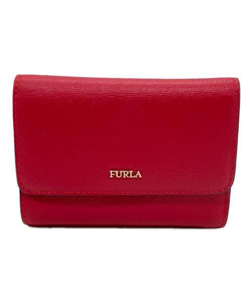 FURLA（フルラ）FURLA (フルラ) バビロンSトリフォールドウォレット レッドの古着・服飾アイテム