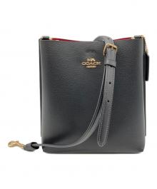 COACH（コーチ）の古着「モリー バケット バッグ」｜ブラック×レッド