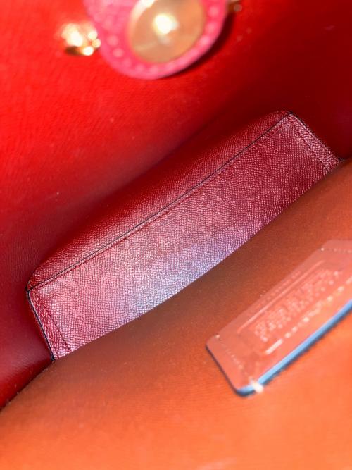 COACH（コーチ）COACH (コーチ) モリー バケット バッグ ブラック×レッドの古着・服飾アイテム