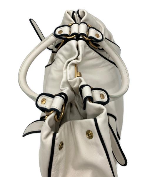 MARNI（マルニ）MARNI (マルニ) ハンドバッグ ホワイト×ブラックの古着・服飾アイテム