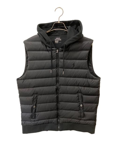 POLO RALPH LAUREN（ポロ・ラルフローレン）POLO RALPH LAUREN (ポロ・ラルフローレン) ダウンベスト ブラック サイズ:Lの古着・服飾アイテム