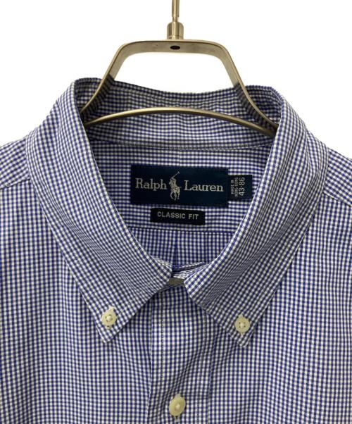 RALPH LAUREN（ラルフローレン）RALPH LAUREN (ラルフローレン) 長袖シャツ ブルー×ホワイト サイズ:43-86の古着・服飾アイテム