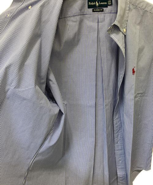 RALPH LAUREN（ラルフローレン）RALPH LAUREN (ラルフローレン) 長袖シャツ ブルー×ホワイト サイズ:43-86の古着・服飾アイテム